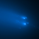 The Hubble Space Telescope captured the comet’s break up in April 2020.